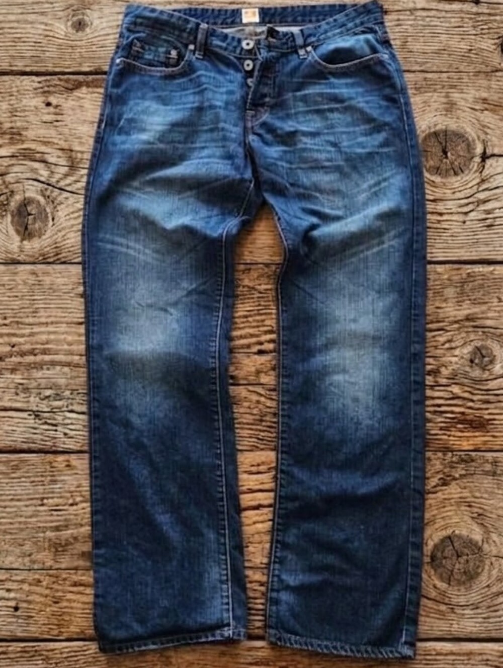 HUGO BOSS Orange 25 Regular Straight Leg Jeans Men's 36x32